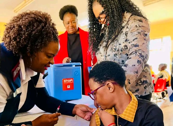MEC Nkomo-Ralehoko leads Measles Vaccination Campaign at Steve Biko Primary