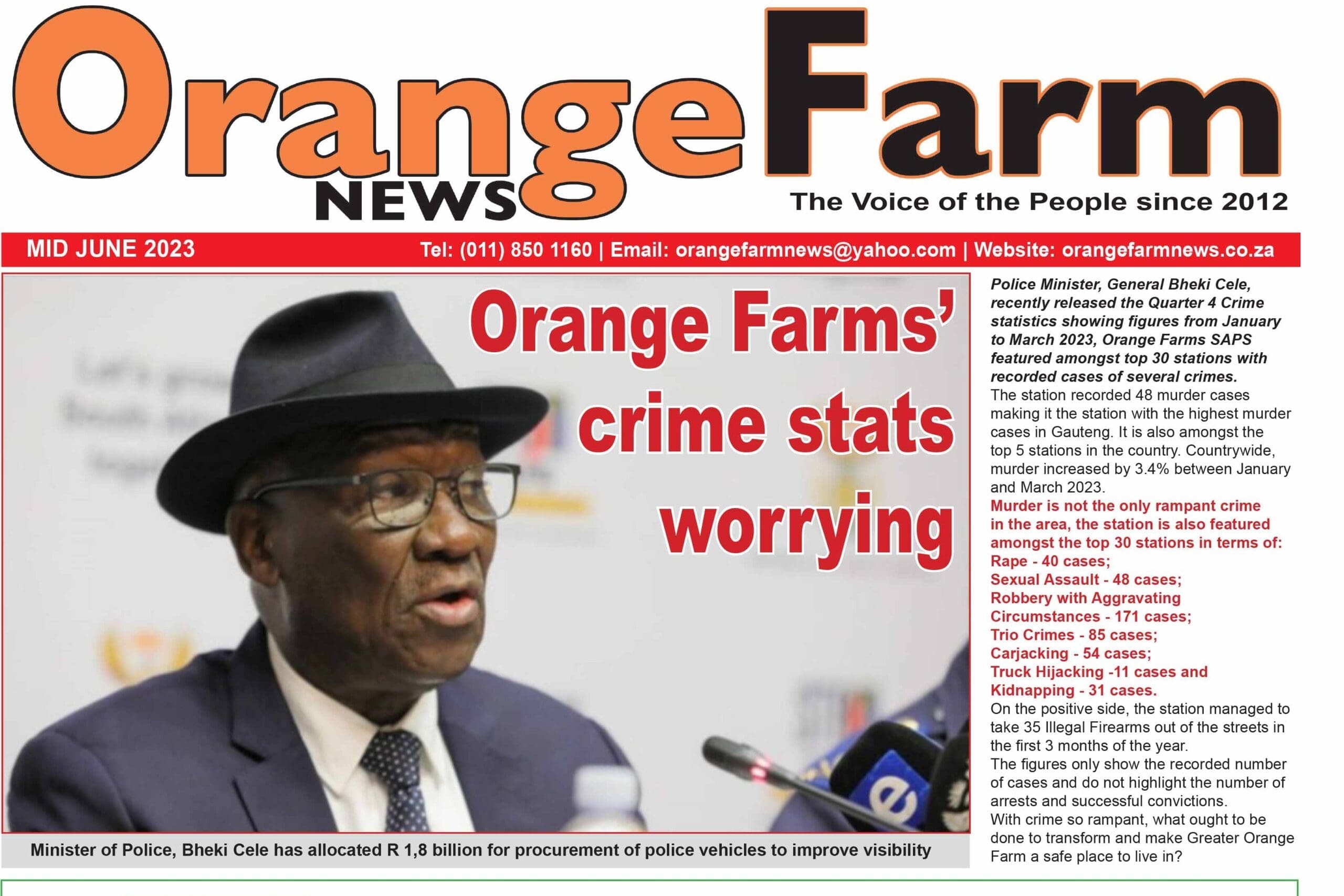 Current Issue: Orange Farm News Mid June 2023