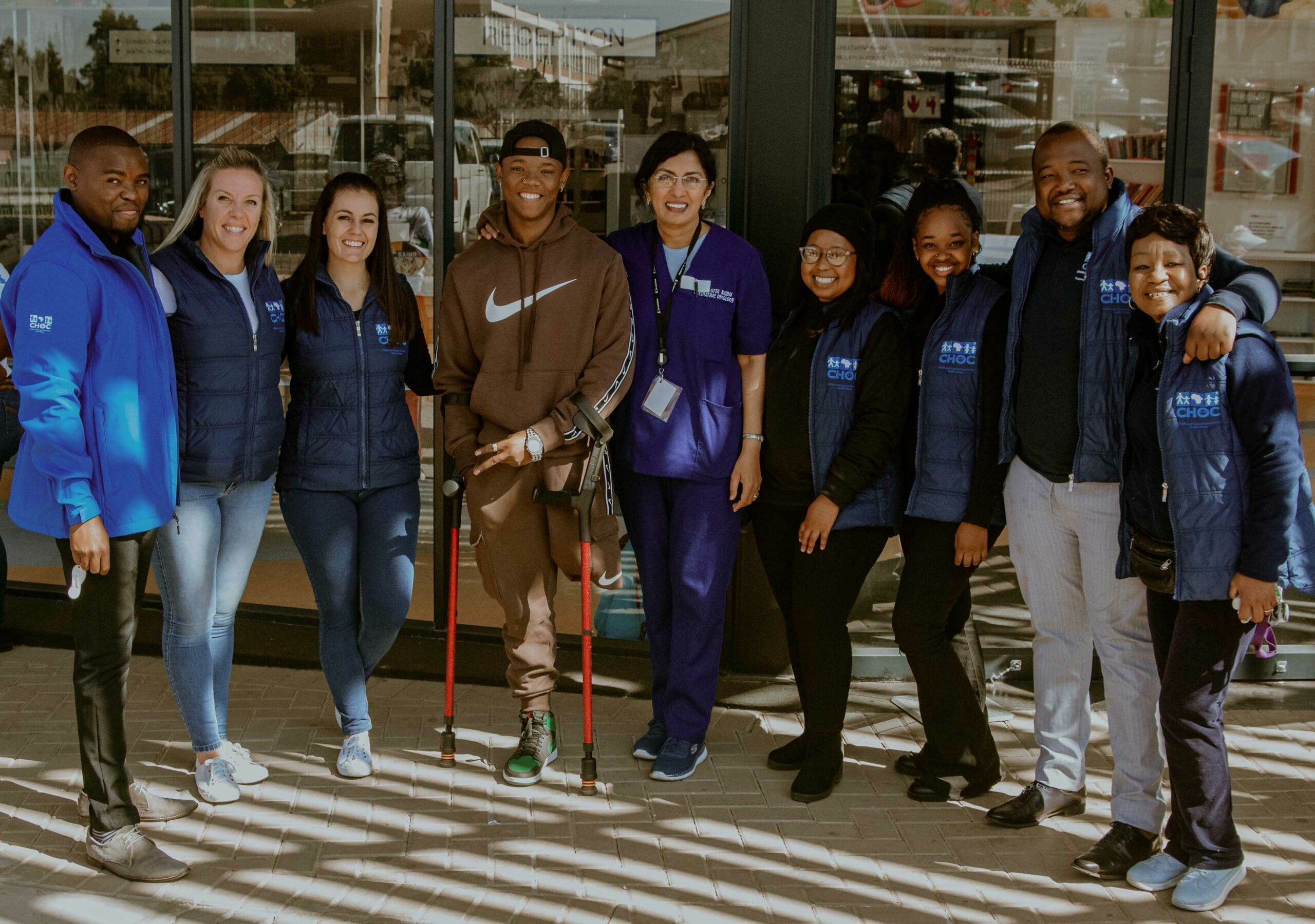 Musa Motha joins CHOC Childhood Cancer Foundation SA to commemorate Nelson Mandela Day at Chris Hani Baragwanath Hospital