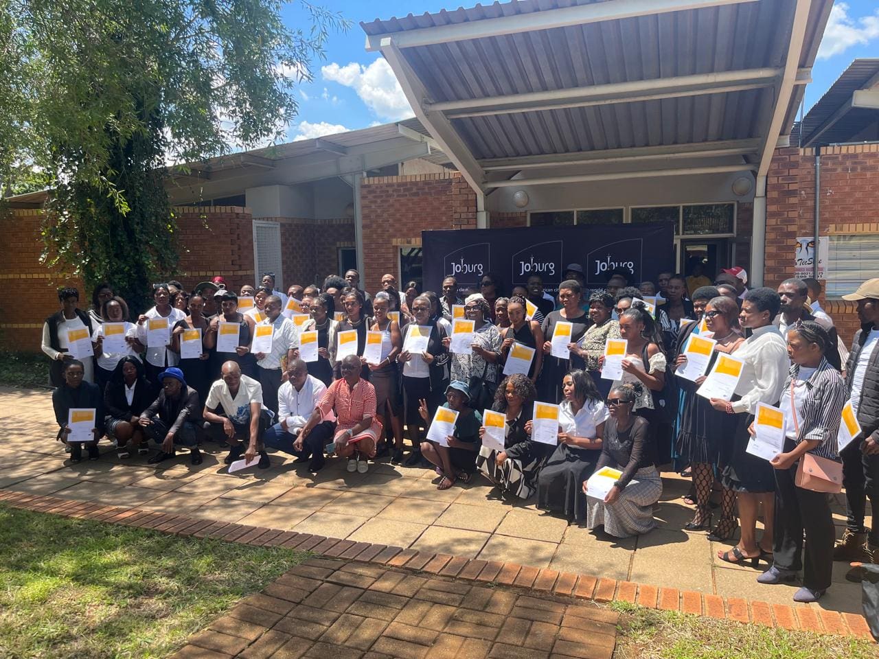 Celebration as Orange Farm residents receive e-learning certificates