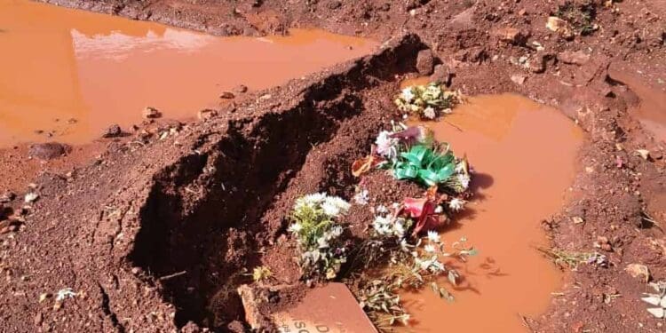 Heavy rains affect graves at Joburg cemeteries